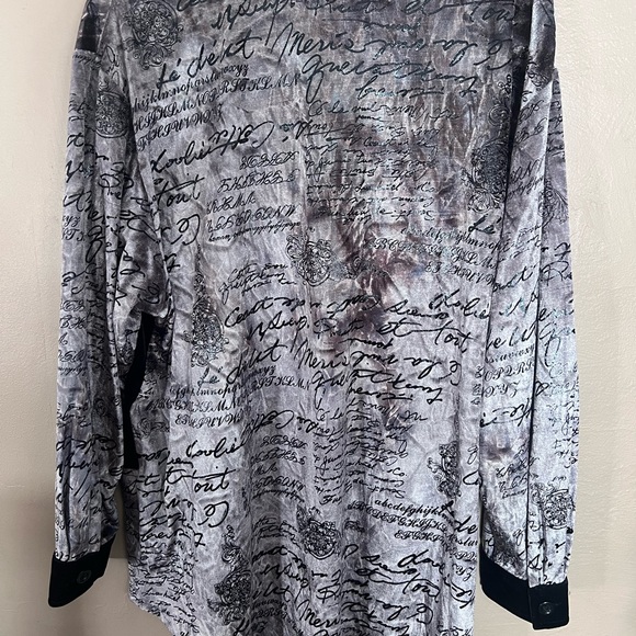 Chic Script Print Jacket - Picture 3 of 3